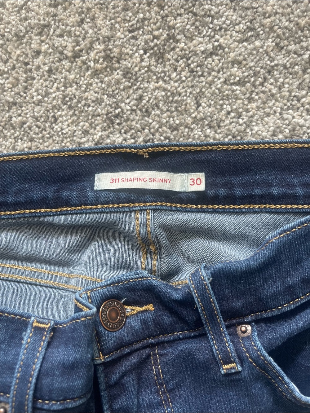 Levi's Dark Indigo Women's Skinny Jeans - Picture 3 of 5